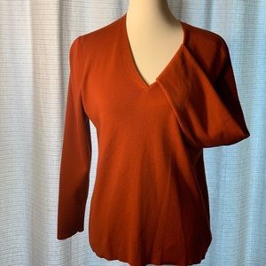 Chico’s Rust Orange Sweater for Fall Size 3